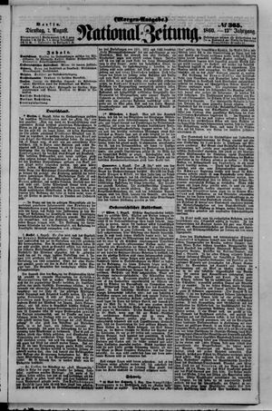 Nationalzeitung vom 07.08.1860