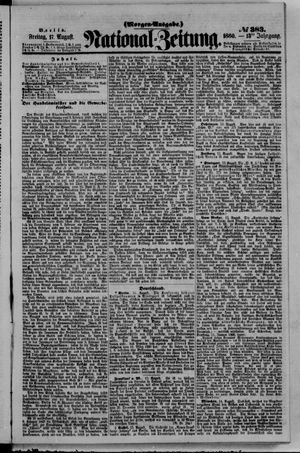 Nationalzeitung vom 17.08.1860