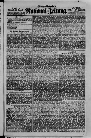 Nationalzeitung vom 22.08.1860