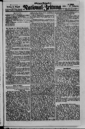 Nationalzeitung vom 24.08.1860