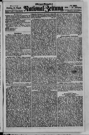 Nationalzeitung vom 28.08.1860