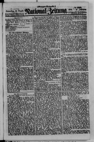 Nationalzeitung vom 30.08.1860