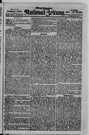 Nationalzeitung vom 01.09.1860