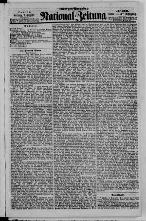 Nationalzeitung vom 07.09.1860