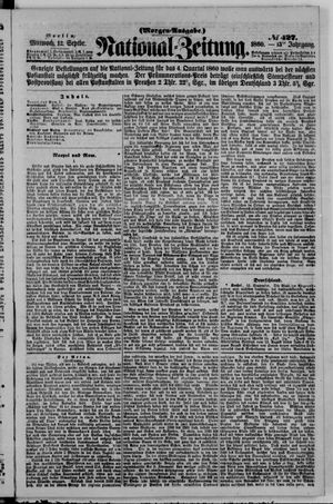 Nationalzeitung vom 12.09.1860