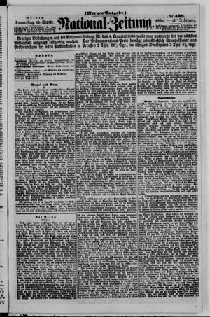 Nationalzeitung vom 13.09.1860