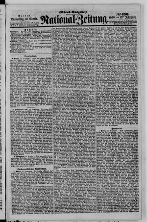 Nationalzeitung vom 13.09.1860