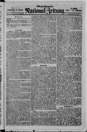 Nationalzeitung vom 15.09.1860