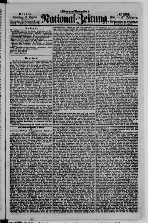 Nationalzeitung vom 16.09.1860