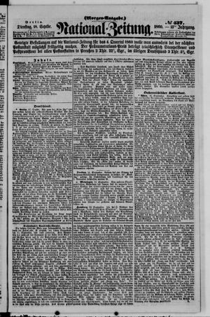Nationalzeitung vom 18.09.1860