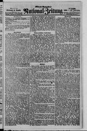 Nationalzeitung vom 19.09.1860