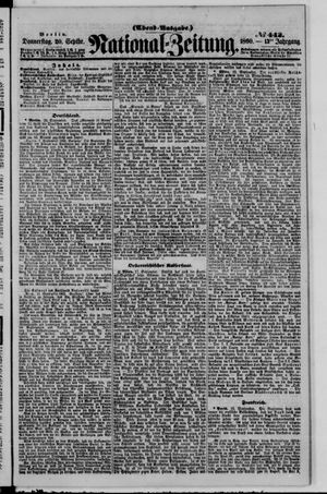 National-Zeitung vom 20.09.1860