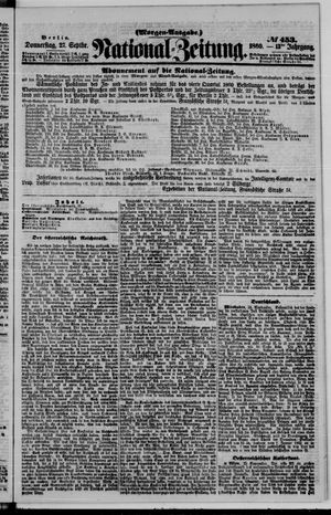 Nationalzeitung vom 27.09.1860