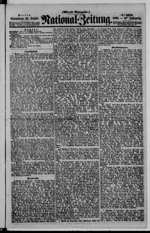 National-Zeitung vom 29.09.1860