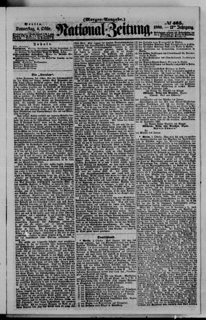 Nationalzeitung vom 04.10.1860