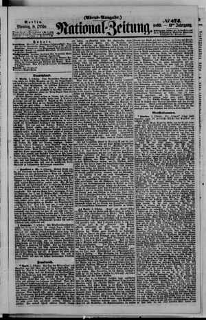 Nationalzeitung vom 08.10.1860