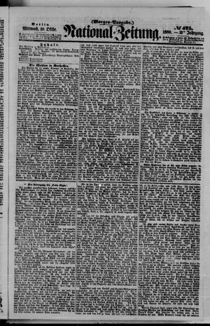 Nationalzeitung vom 10.10.1860
