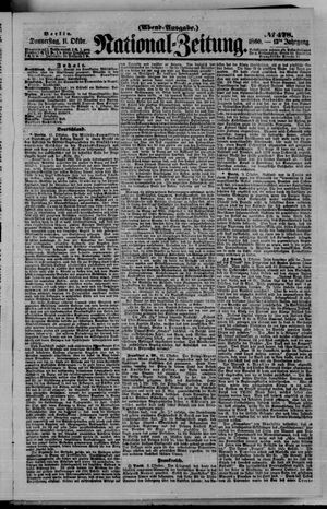 National-Zeitung vom 11.10.1860