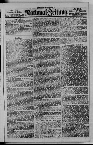 National-Zeitung vom 16.10.1860