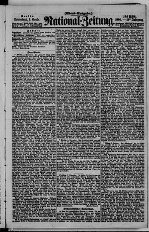 Nationalzeitung vom 03.11.1860