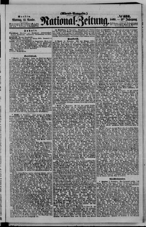 Nationalzeitung vom 12.11.1860