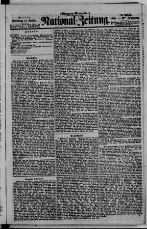 National-Zeitung vom 14.11.1860