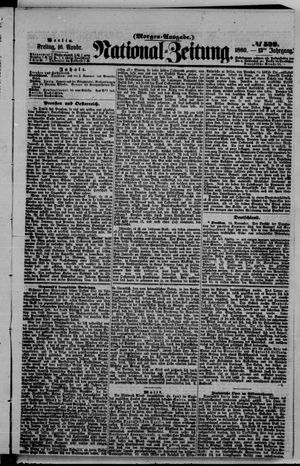 Nationalzeitung vom 16.11.1860