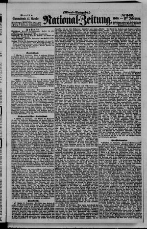Nationalzeitung vom 17.11.1860