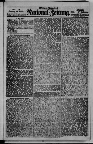 Nationalzeitung vom 18.11.1860