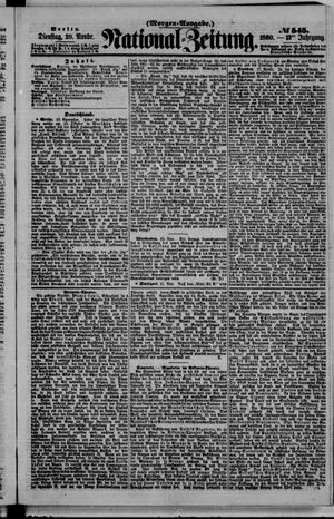 National-Zeitung vom 20.11.1860
