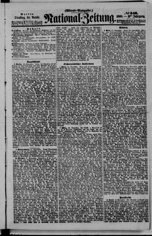 National-Zeitung vom 20.11.1860