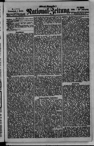National-Zeitung vom 01.12.1860