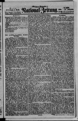 Nationalzeitung vom 08.12.1860