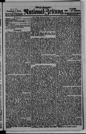 Nationalzeitung vom 08.12.1860