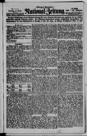 Nationalzeitung vom 11.12.1860
