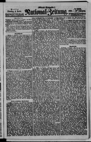 Nationalzeitung vom 11.12.1860