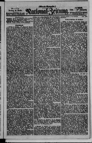 Nationalzeitung vom 21.12.1860