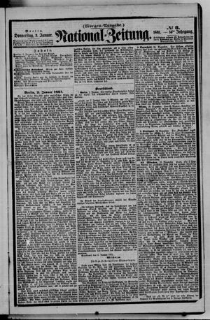 Nationalzeitung vom 03.01.1861