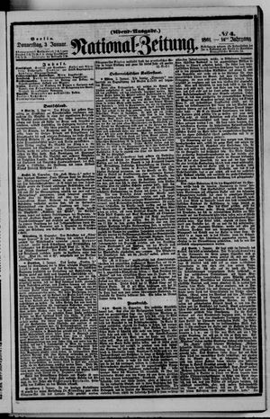 Nationalzeitung vom 03.01.1861