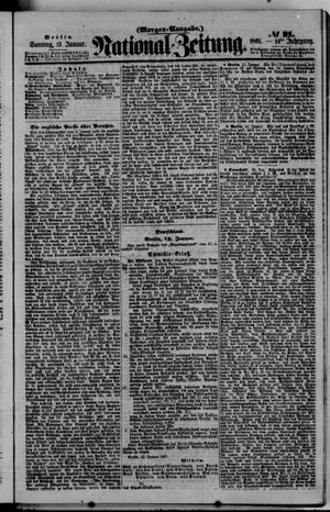 Nationalzeitung vom 13.01.1861