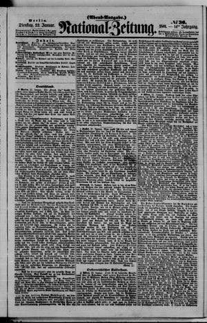 Nationalzeitung vom 22.01.1861