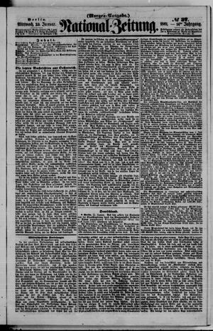 Nationalzeitung vom 23.01.1861