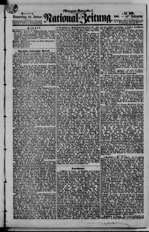 Nationalzeitung vom 24.01.1861