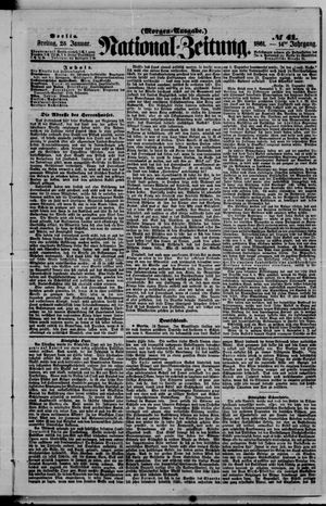 Nationalzeitung vom 25.01.1861