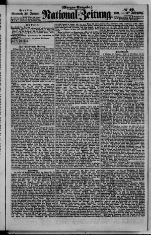 Nationalzeitung vom 30.01.1861