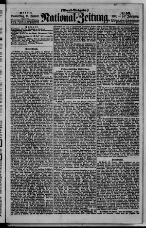 Nationalzeitung vom 31.01.1861