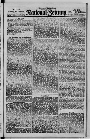 Nationalzeitung vom 10.02.1861