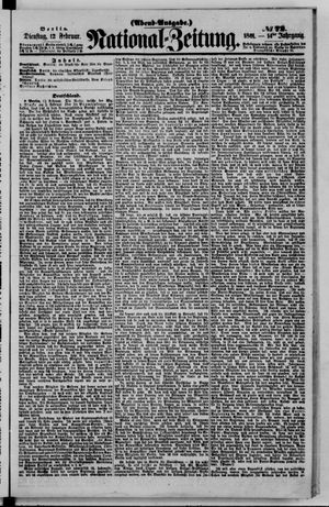 National-Zeitung on Feb 12, 1861