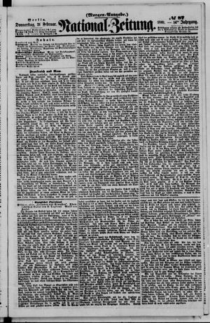Nationalzeitung vom 21.02.1861
