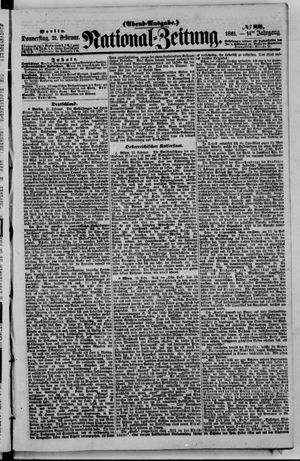Nationalzeitung vom 21.02.1861